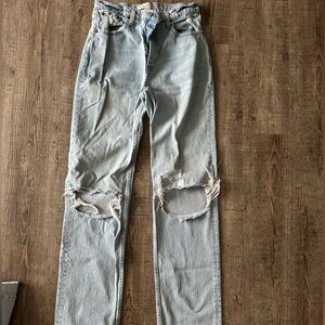 Abercrombie 28/6 Long ultra high rise 90s straight jean